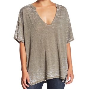 We the Free Maddie Burnout t-shirt army green boho